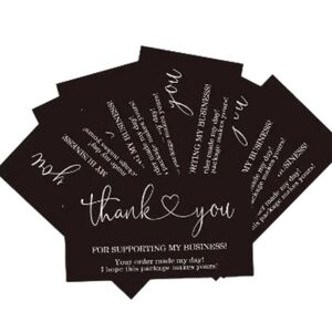 Black Thank You Cards Pack Of 40